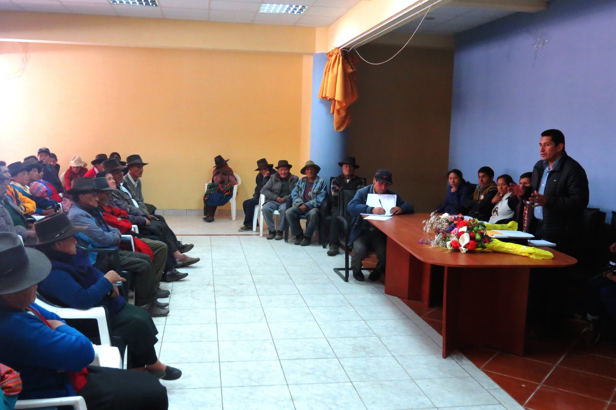 LIC. RUBÉN BRIOSO MELGAREJO ALCALDE DEL DISTRITO SANMARQUINO SE REUNIÓ CON LOS CENTROS POBLADOS DE PICHIU SAN PEDRO Y PICHIU QUINHUARAGRA