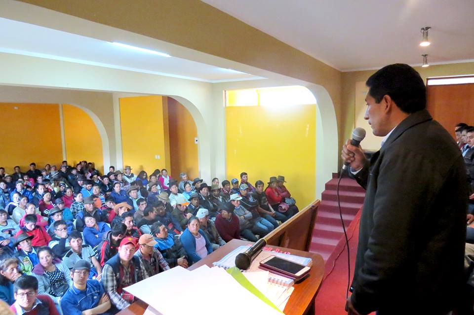 HUARIPAMPA MEDIO CONTARÁ CON RIEGO TECNIFICADO GRACIAS A LA VOLUNTAD POLÍTICA DEL ALCALDE DISTRITAL